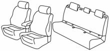 presvlake za sjedala za Volkswagen Polo, 2017> - Comfortline - 5 vrata