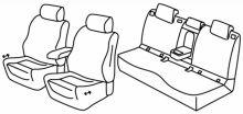 presvlake za sjedala za Volvo XC40, 2018> - R design - 5 vrata