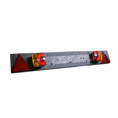 TRAILER TOWING BAR WITH 2 REAR LIGHTS AN 2 TRIANGULAR REFLECTORS 1100X140MM