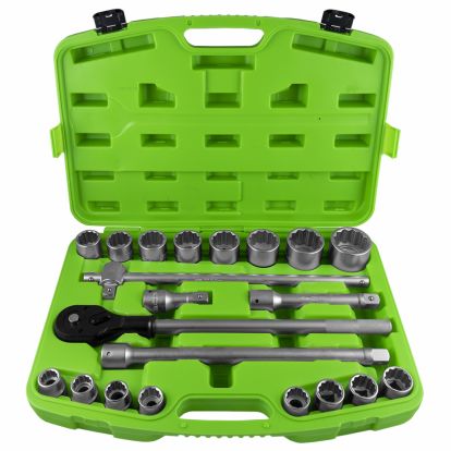 SET ALATA 21 KOM SA 3/4'' 12-KUTNIM NASADNIM KLJUČEVIMA - POCINČANO