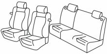 presvlake za sjedala za Alfa Romeo 145, 1994>2001 - 3 vrata