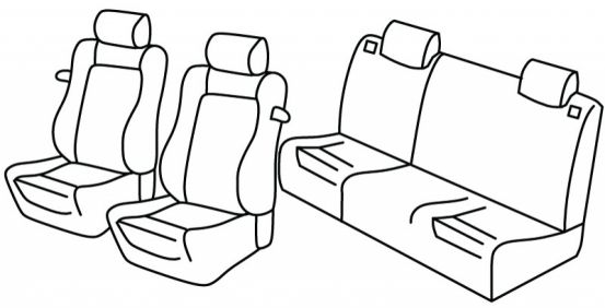 presvlake za sjedala odgovaraju za Alfa Romeo 145, 1994>2001 - 3 vrata