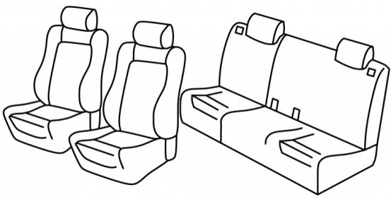 presvlake za sjedala odgovaraju za Alfa Romeo 146, 1994>2001 - 5 vrata