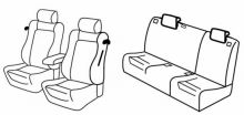 seat covers for Alfa Romeo 147, 2006>2010 - facelift 2006 - 3 door