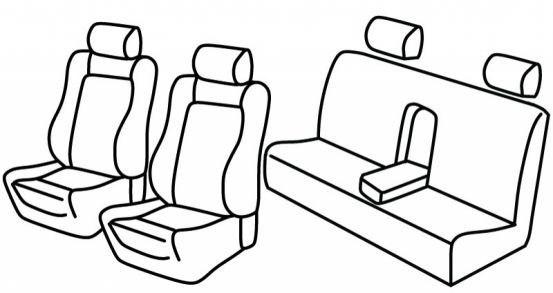 seat covers compatible for Alfa Romeo 156, 1997>2003 - 4 door
