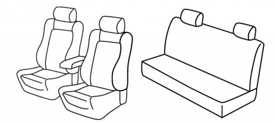presvlake za sjedala odgovaraju za Alfa Romeo 156, 1997>2003 - 4 vrata