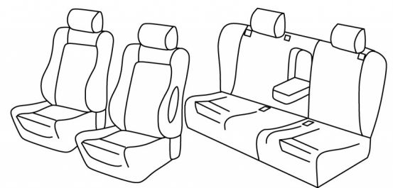 presvlake za sjedala odgovaraju za Alfa Romeo 156, 1997>2003 - Sportwagon - 5 vrata