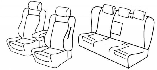 seat covers compatible for Alfa Romeo 159, 2005>2011 - SW - 5 door