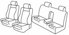 presvlake za sjedala za Alfa Romeo 166, 1998>2007