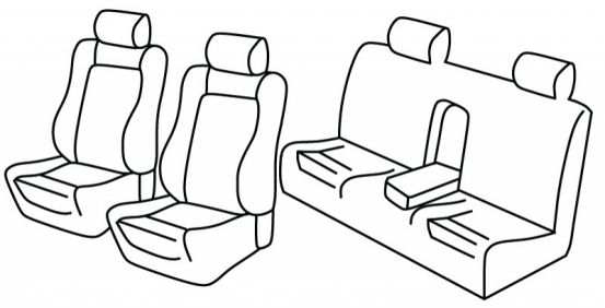 presvlake za sjedala odgovaraju za Alfa Romeo 166, 1998>2007