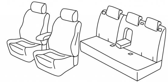 presvlake za sjedala odgovaraju za Alfa Romeo Giulietta, 2010>2020 - 5 vrata