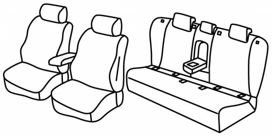 seat covers compatible for Alfa Romeo Stelvio, 2017> - Multijet Super Q4 - 5 door