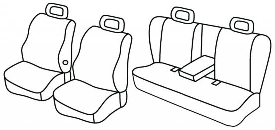 seat covers compatible for Audi 80/B4, 1991>1996