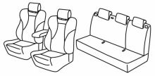 presvlake za sjedala za Audi A1, 2010>2015 - Sportback - 5 vrata
