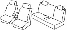 presvlake za sjedala za Audi A1, 2010>2018 - 3 vrata