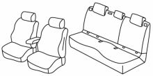 presvlake za sjedala za Audi A1, 2018> - S-line - 5 vrata