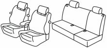 presvlake za sjedala za Audi A3, 1996>2003 - 3 vrata
