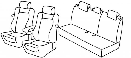 presvlake za sjedala odgovaraju za Audi A3, 2004>2012 - 3 vrata