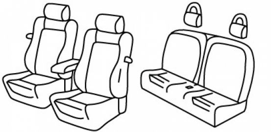 presvlake za sjedala odgovaraju za Audi A3, 2004>2012 - Cabrio - 3 door