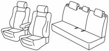 presvlake za sjedala za Audi A3, 2004>2012 - Sportback - 5 vrata