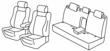 presvlake za sjedala za Audi A3, 2004>2012 - Sportback - 5 door
