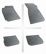 rubber mat compatible for Audi A4 B5, 1994>2001-1