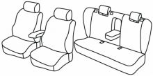 presvlake za sjedala za Audi A4 (B5), 1995>2001 - Avant - 5 vrata
