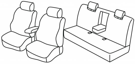 seat covers compatible for Audi A4 (B5), 1995>2001