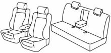 presvlake za sjedala za Audi A4 (B5), 1995>2001