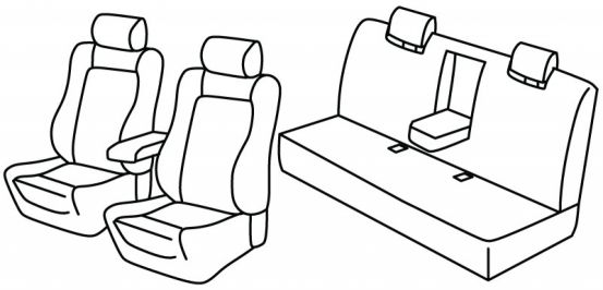 presvlake za sjedala odgovaraju za Audi A4 (B5), 1995>2001