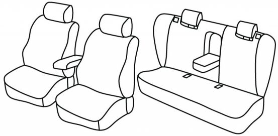presvlake za sjedala odgovaraju za Audi A4 (B5), 1995>2001