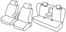 presvlake za sjedala za Audi A4 (B5), 1995>2001