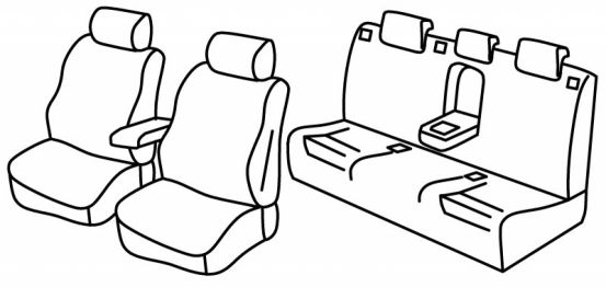 presvlake za sjedala odgovaraju za Audi A4, 2001>2007 - 5 vrata