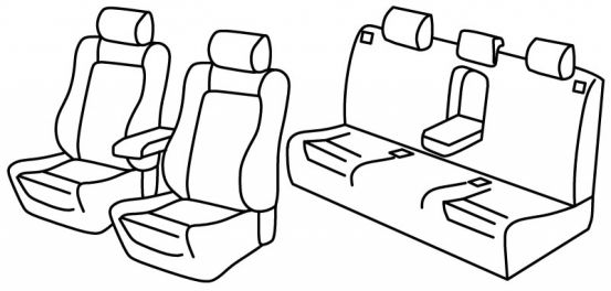 presvlake za sjedala odgovaraju za Audi A4, 2001>2007 - 5 vrata