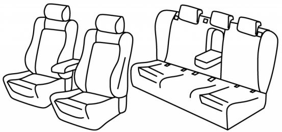 presvlake za sjedala odgovaraju za Audi A4, 2007>2015 - Avant - 5 vrata