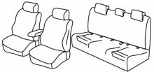 presvlake za sjedala za Audi A4, 2015> - 5 vrata