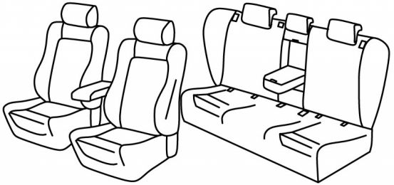 presvlake za sjedala odgovaraju za Audi A4, 2015>2024 - Avant - 5 vrata