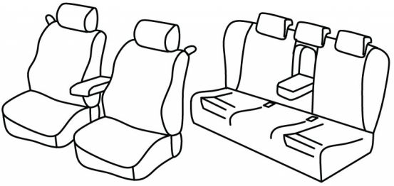 seat covers compatible for Audi A5, 2007>2012 - 3 door