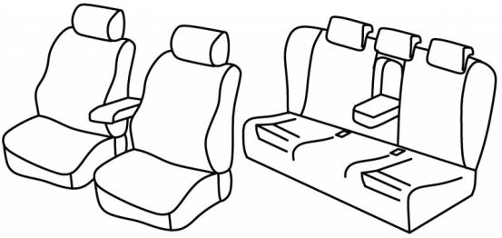 seat covers compatible for Audi A5, 2007>2012 - 5 door