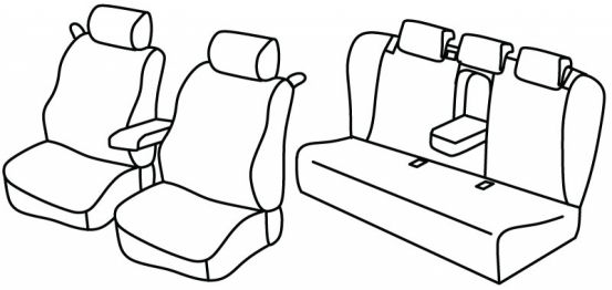 seat covers compatible for Audi A5, 2012>2016 - facelift - 3 door