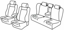 presvlake za sjedala za Audi A5, 2012>2016 - facelift, S-line, Sport back