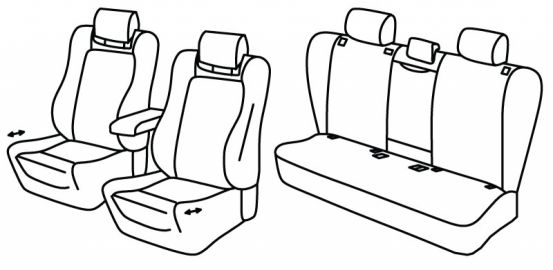 presvlake za sjedala odgovaraju za Audi A5, 2024> - Limousine, S-line - 5 vrata