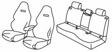 presvlake za sjedala za Audi S5, 2024> - Limousine - 4 vrata