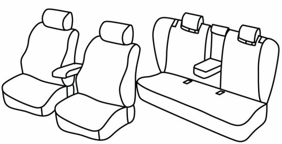 presvlake za sjedala odgovaraju za Audi A6, 1997>2004 - Avant