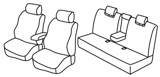 seat covers compatible for Audi A6, 1997>2004 - C5/4B