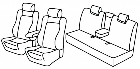 seat covers compatible for Audi A6, 1997>2004 - C5/4B