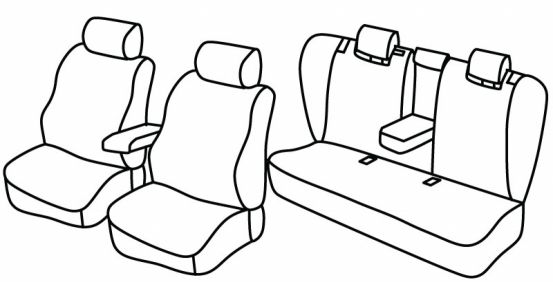 presvlake za sjedala odgovaraju za Audi A6, 1997>2004 - C5/4B