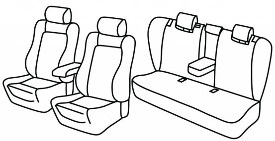 presvlake za sjedala odgovaraju za Audi A6, 1997>2004 - C5/4B