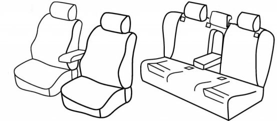 seat covers compatible for Audi A6, 2004>2011 - C6