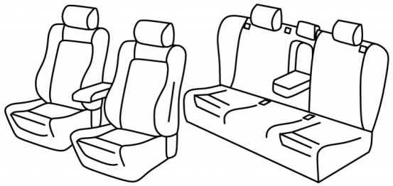 seat covers compatible for Audi A6, 2004>2011 - C6